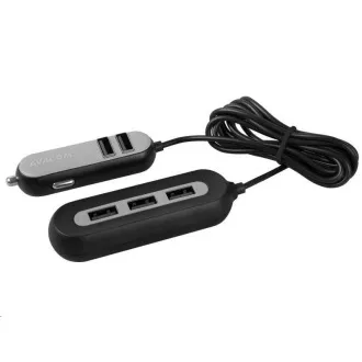 AVACOM CarHUB nabíječka do auta 5x USB výstup, černá
