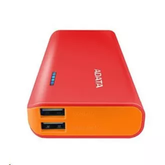 ADATA PowerBank PT100 - externí baterie pro mobil/tablet 10000mAh, červená/oranžová