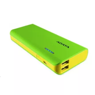 ADATA PowerBank PT100 - externí baterie pro mobil/tablet 10000mAh, zelená/žlutá ADATA PowerBank PT100 - externí baterie pro mobil/tablet 10000mAh, zelená/žlutá