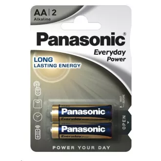 PANASONIC Alkalické baterie Everyday Power LR6EPS/2BP AA 1, 5V (Blistr 2ks)