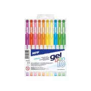 Gelová pera MFP Neon GN1038 0,8mm sada 10 barev