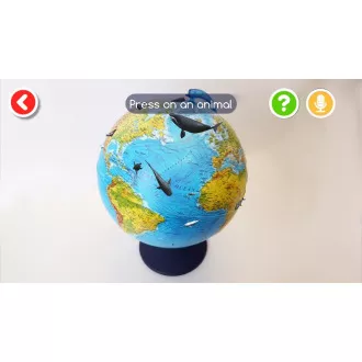 Alaysky Globe 25 cm Reliéfní fyzický glóbus, popisky v angličtině