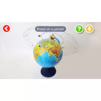 Alaysky Globe 25 cm Reliéfní fyzický glóbus, popisky v angličtině