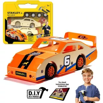 Stanley Jr. OK002-SY Stavebnice, závodní auto, dřevo