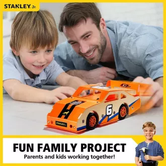 Stanley Jr. OK002-SY Stavebnice, závodní auto, dřevo