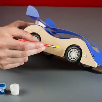 Stanley Jr. OK004-SY Stavebnice, závodní auto, dřevo