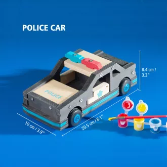 Stanley Jr. OK096-SY Stavebnice, policejní auto, dřevo