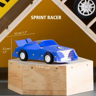 Stanley Jr. OK013-SY Stavebnice, závodní auto, dřevo