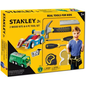 Stanley Jr. U003-K02-T06-SY Sada 2 autíček a 5 kusů nářadí