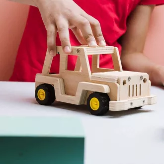 Stanley Jr. K088BUD-SY Stavebnice, terénní auto, dřevo