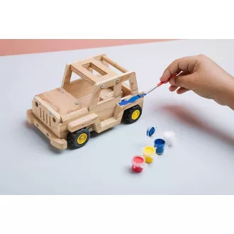 Stanley Jr. K088BUD-SY Stavebnice, terénní auto, dřevo