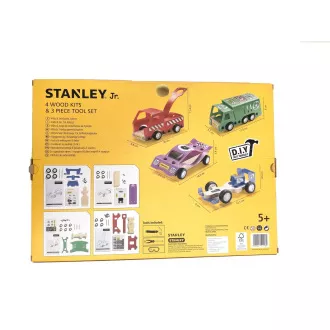 Stanley Jr. U001-K04-T03-SY Sada 4 autíček, šroubováku a kladiva