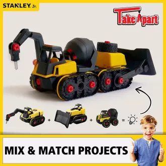 Stanley Jr. TT010-SY Stavebnice, demoliční bagr