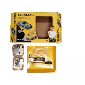 Stanley Jr. U004-K02-T03-SY Sada autíčko, bagr a 3 kusů nářadí