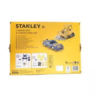 Stanley Jr. U004-K02-T03-SY Sada autíčko, bagr a 3 kusů nářadí