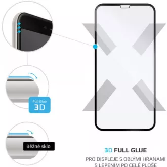 3D Ochranné sklo iPhone XR/11 čer. FIXED