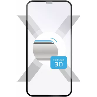 3D Ochranné sklo iPhone XR/11 čer. FIXED