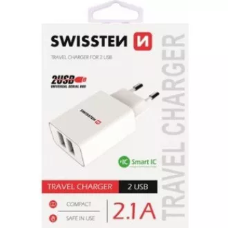 SÍŤ.ADAP.SM.IC 2x USB 21A POW. SWISSTEN