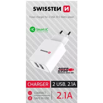 SÍŤ.ADAP.SM.IC 2x USB 21A POW. SWISSTEN