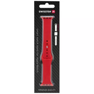 BAND APP.W.SILIKON. 42-44mm RED SWISSTEN