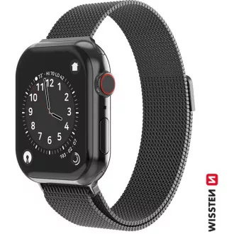 BAND APP.W.KNITTED 38-40 mm BK SWISSTEN BAND APP.W.KNITTED 38-40 mm BK SWISSTEN