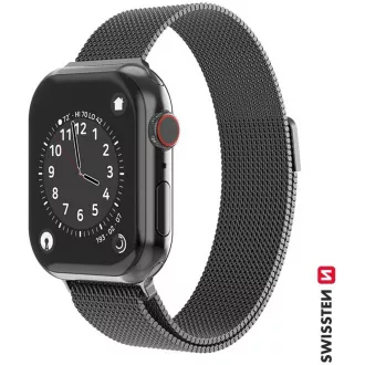 BAND APP.W.KNITTED 38-40 mm BK SWISSTEN BAND APP.W.KNITTED 38-40 mm BK SWISSTEN