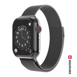 BAND APP.W.KNITTED 42-44 mm BK SWISSTEN BAND APP.W.KNITTED 42-44 mm BK SWISSTEN