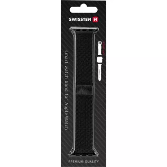 BAND APP.W.KNITTED 42-44 mm BK SWISSTEN BAND APP.W.KNITTED 42-44 mm BK SWISSTEN