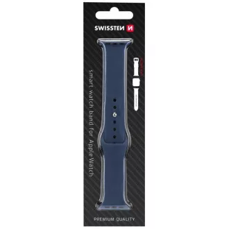 BAND APP.W.SILIKON.42-44mm BLUE SWISSTEN
