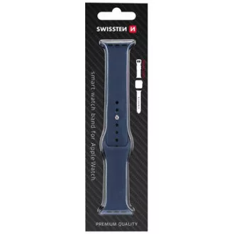 BAND APP.W.SILIKON.38-40mm BLUE SWISSTEN