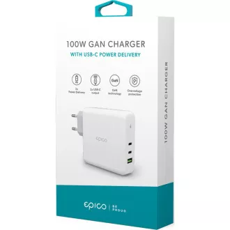 100W GaN Charger white EPICO 100W GaN Charger white EPICO