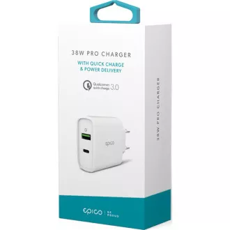 38W PD+QC CHARGER white EPICO 38W PD+QC CHARGER white EPICO