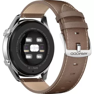 Silentwatch 5 Pro stříbrná/kůže ARMODD