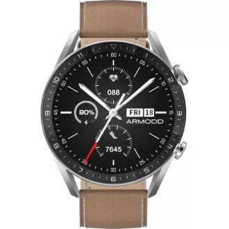 Silentwatch 5 Pro stříbrná/kůže ARMODD