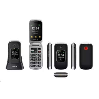 Aligator V650 Senior, černá-stříbrná + nabíjecí stojánek
