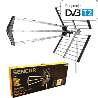 SDA-640 5G DVB-T2 ANTÉNA VENKOVNÍ SENCOR