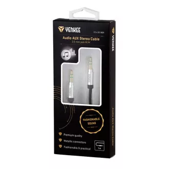 YCA 201 BSR kabel AUX M/M 1m kov. YENKEE