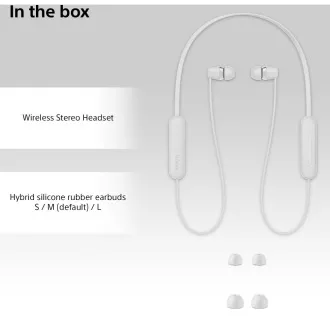 WIC100W.CE7 bílá BT slluchátka Sony