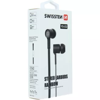 EARBUDS RAINBOW YS-D2 ČERNÁ SWISSTEN