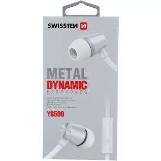 EARBUDS DYNAMIC YS500 SILV/WH SWISSTEN