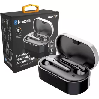 BT sluch. PODS TWS03, černá ALIGATOR