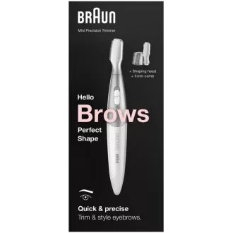 FG1106 BÍLÝ ZASTŘIHOVAČ OBOČÍ BRAUN