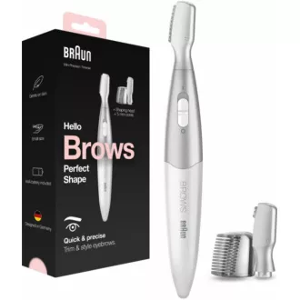 FG1106 BÍLÝ ZASTŘIHOVAČ OBOČÍ BRAUN