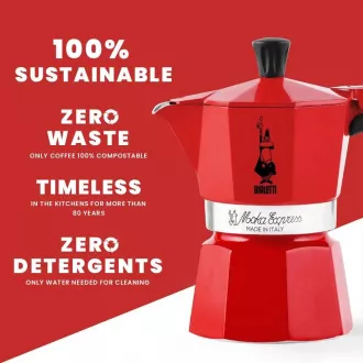 EXPRESS ČERV. 6P. MOKA KONVIČKA BIALETTI