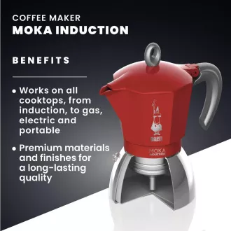 INDUKCE ČERV. 4P. MOKA KONVIČKA BIALETTI