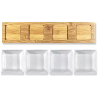LT9020 SERV.MISKY 4KS 38X9 BAMBOO LAMART