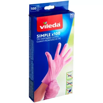 SIMPLE RUKAVICE S/M 100KS VILEDA