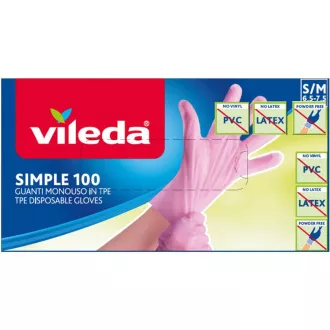SIMPLE RUKAVICE S/M 100KS VILEDA