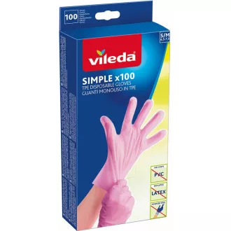 SIMPLE RUKAVICE S/M 100KS VILEDA