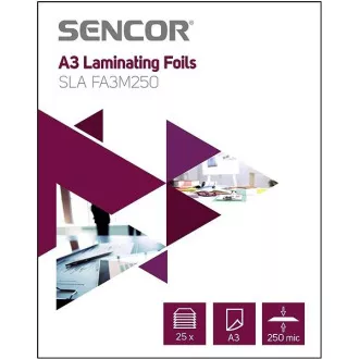 SLA FA3M250 Fólie A3 250mic 25ks SENCOR